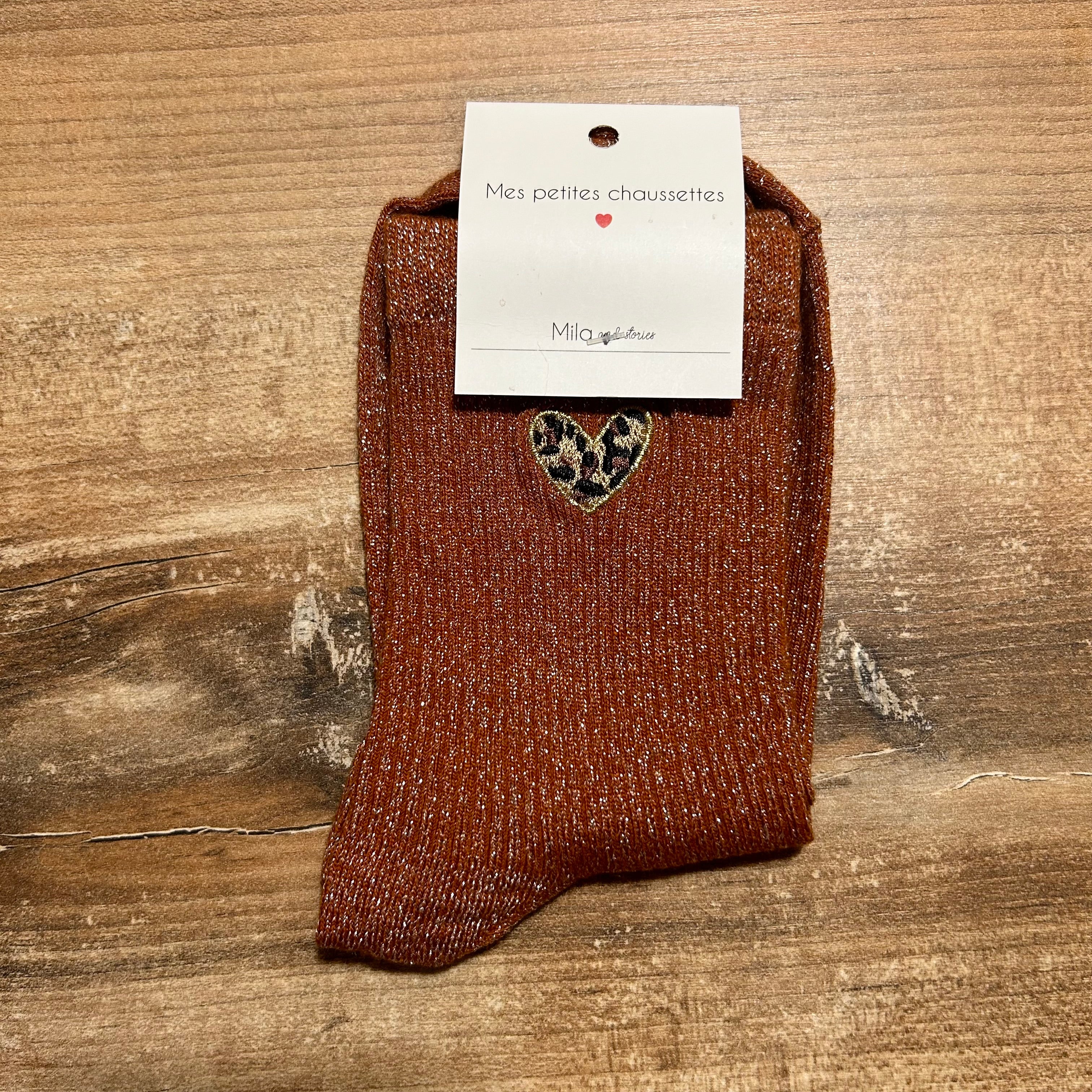 Chaussettes Cataleya oranges